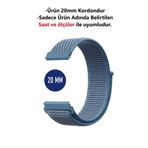CONOCER Samsung Gear S2 Classic - Gear Sport Uyumlu 20mm Hasır Dokuma Kordon Kayış