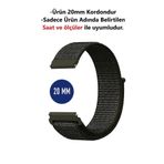 CONOCER Samsung Gear S2 Classic/Gear Sport Uyumlu 20mm Hasır Dokuma Saat Kordonu
