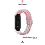 CONOCER Xiaomi Mi Band 8/9/10 Uyumlu Yeni Tasarım Mikrofiber Dokuma Hasır Kordon Kayış