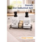 Consensus Home 2'li 500 ml Fenomen Stantlı Süngerli Pinterest Sıvı Sabunluk Mutfak Banyo