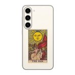 CONSTRAIN (1028) Şeffaf S23 The Sun Tarot Şeffaf Telefon Kılıfı Samsung S23 ile uyumlu