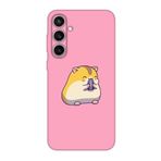 CONSTRAIN (1138) Pembe Sevimli Hamster Pembe Telefon Kılıfı Samsung S23 FE ile uyumlu