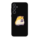 CONSTRAIN (1139) Siyah Sevimli Hamster Siyah Telefon Kılıfı Samsung S23 FE ile uyumlu