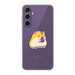CONSTRAIN (1141) Şeffaf Sevimli Hamster Şeffaf Telefon Kılıfı Samsung S23 FE ile uyumlu