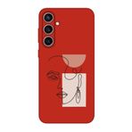 CONSTRAIN (1189) Kırmızı Women Art Kırmızı Telefon Kılıfı Samsung S23 FE ile uyumlu