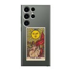 CONSTRAIN (1491) Şeffaf The Sun Tarot Şeffaf Telefon Kılıfı Samsung S23 Ultra ile uyumlu