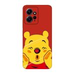 CONSTRAIN (1600) Kırmızı 4g Winnie The Pooh Kırmızı Telefon Kılıfı Redmi Note 12 ile uyumlu