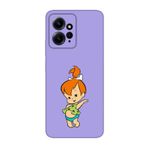CONSTRAIN (1627) Lila 4g Taş Devri Kız Bebek Lila Telefon Kılıfı Redmi Note 12 ile uyumlu