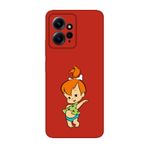 CONSTRAIN (1631) Kırmızı 4g Taş Devri Kız Bebek Kırmızı Telefon Kılıfı Redmi Note 12 ile uyumlu