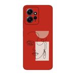 CONSTRAIN (1770) Kırmızı 4g Women Art Kırmızı Telefon Kılıfı Redmi Note 12 ile uyumlu