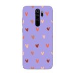 CONSTRAIN (2508) Lila Kalp Desen Lila Telefon Kılıfı Redmi Note 8 Pro ile uyumlu