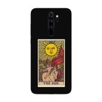 CONSTRAIN (2568) Siyah The Sun Tarot Siyah Telefon Kılıfı Redmi Note 8 Pro ile uyumlu