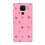 CONSTRAIN (2740) Pembe Kalp Desen Pembe Telefon Kılıfı Redmi Note 9 ile uyumlu