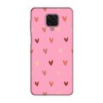 CONSTRAIN (3119) Pembe Kalp Desen Pembe Telefon Kılıfı Redmi Note 9S ile uyumlu
