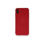 CONSTRAIN (3244) Kırmızı Nano İçi Kadife Silikon Lansman Telefon Kılıfı iPhone XS ile uyumlu