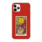 CONSTRAIN (330) Kırmızı The Sun Tarot Kırmızı Telefon Kılıfı iPhone 11 Pro ile uyumlu