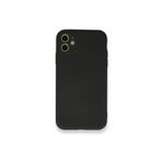 CONSTRAIN (4077) Siyah Kamera Korumalı Nano Içi Kadife Silikon Lansman Telefon Kılıfı Iphone 11 ile uyumlu