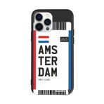 CONSTRAIN (4332) Siyah Renkli Silikon Amsterdam Bileti Telefon Kılıfı Iphone 13 Pro ile uyumlu