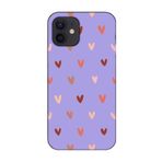CONSTRAIN (496) Lila Kalp Desen Lila Telefon Kılıfı iPhone 12 ile uyumlu