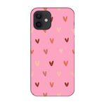 CONSTRAIN (500) Pembe Kalp Desen Pembe Telefon Kılıfı iPhone 12 ile uyumlu