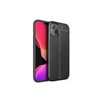 CONSTRAIN (5451) Siyah Deri Silikon Niss Telefon Kılıfı Iphone 14 Deri ile uyumlu