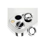 CONSTRAIN (5509) Gümüş Swarovski Taşlı Kamera Koruyucu Lens Iphone 14 Pro ile uyumlu