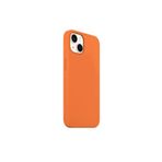 CONSTRAIN (5676) Turuncu Turuncu Silikon Kılıf Leke Tutmaz Içi Süet Silinebilir Kamera Çıkıntılı Kapak Iphone 14 ile uyumlu