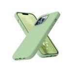 CONSTRAIN (5700) Açık Yeşil Silikon Kılıf Leke Tutmaz Içi Süet Silinebilir Kamera Yükseltili Kapak Açık Yeşil Iphone 14 Pro Max ile uyumlu