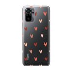 CONSTRAIN (6863) Şeffaf Kalp Desen Şeffaf Telefon Kılıfı Redmi Note 10 ile uyumlu