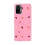CONSTRAIN (7065) Pembe Kalp Desen Pembe Telefon Kılıfı Redmi Note 10S ile uyumlu