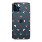 CONSTRAIN (851) Şeffaf Kalp Desen Şeffaf Telefon Kılıfı iPhone 12 Pro ile uyumlu