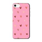 CONSTRAIN (8638) Pembe Kalp Desen Pembe Telefon Kılıfı iPhone 7 ile uyumlu
