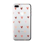 CONSTRAIN (8797) Şeffaf Kalp Desen Şeffaf Telefon Kılıfı iPhone 7 Plus ile uyumlu