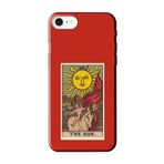 CONSTRAIN (8878) Kırmızı The Sun Tarot Kırmızı Telefon Kılıfı iPhone 7 ile uyumlu