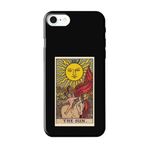 CONSTRAIN (9567) Siyah 2022 The Sun Tarot Siyah Telefon Kılıfı iPhone SE 2022 ile uyumlu