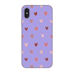 CONSTRAIN (9692) Lila Kalp Desen Lila Telefon Kılıfı iPhone X ile uyumlu