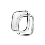 CONSTRAIN - Apple ile uyumlu Watch 10 42mm Electroplatink Çerçeveli Parlak Kenarlı Ekran Koruyuculu Sert Kasa Koruyucu 36 - Bej