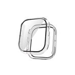 CONSTRAIN - Apple ile uyumlu Watch 10 42mm Electroplatink Çerçeveli Parlak Kenarlı Ekran Koruyuculu Sert Kasa Koruyucu 36 - Turuncu