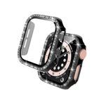 CONSTRAIN - Apple ile uyumlu Watch 10/11 Serisi 46mm Ekran Koruyuculu Tek Sıra Kenar Taşlı Sert PC Kasa Koruyucu - Gümüş