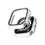 CONSTRAIN - Apple ile uyumlu Watch 40mm Ekran Koruyuculu Tek Sıra Kenar Taşlı Sert PC Kasa Koruyucu - Pembe