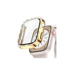 CONSTRAIN - Apple ile uyumlu Watch 44mm Ekran Koruyuculu Tek Sıra Kenar Taşlı Sert PC Kasa Koruyucu - Sarı