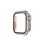 CONSTRAIN - Apple ile uyumlu Watch 7/8/9 41mm Watch Ultra Görünümlü Kasa Dönüştürücü Ekran Koruyucu 25 - Gümüş