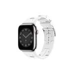 CONSTRAIN - Apple ile uyumlu Watch Ultra 1/2 49mm Kordon Silikon KatKat Kordon 92 - Beyaz
