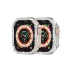 CONSTRAIN - Apple ile uyumlu Watch Ultra 1/2/3 49mm Ekran Koruyuculu Tek Sıra Kenar Taşlı Sert PC Kasa Koruyucu
