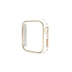 CONSTRAIN - Apple Watch 7/8/9 41mm ile Uyumlu Gold Çizgili Kasa Koruyucu - Beyaz