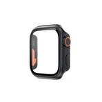 CONSTRAIN - Apple Watch 7/8/9 45mm ile Uyumlu Watch Ultra Görünümlü Kasa Dönüştürücü Ekran Koruyucu 25 - Siyah