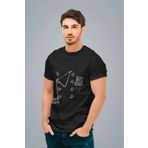 CONSTRAİN Erkek Siyah Şef Kostümü Baskılı Standart T-shirt