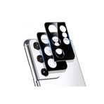 CONSTRAIN Galaxy S21 Ultra İle Uyumlu Zore Kamera Koruyucu Cam Filmi, Siyah
