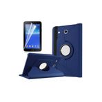 CONSTRAIN - Galaxy Tab 3 Lite ile Uyumlu 7.0 T110 Standlı Kapaklı Dönebilen Tablet Kılıfı Lacivert
