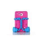 CONSTRAIN - Galaxy Tab 4 7.0 T230 Eva Boxer Tablet Silikon - Pembe Koyu - Beyaz 1